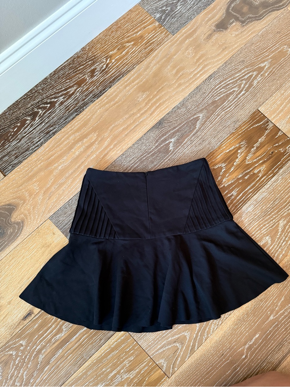 Parker Black Flared Mini Skirt NWT Size 4 | High Waist A-Line Party Skirt - Picture 5 of 6